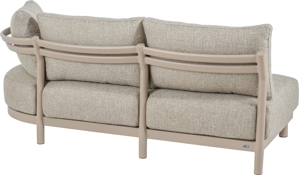 Hoek loungeset 6 personen Aluminium Taupe  4 Seasons Outdoor Mykonos/Hampton