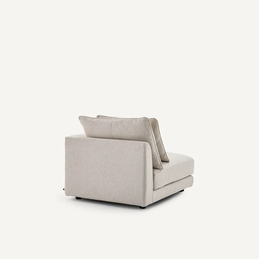 Halve bank rechts, modulair, in tweed, TIBERIO