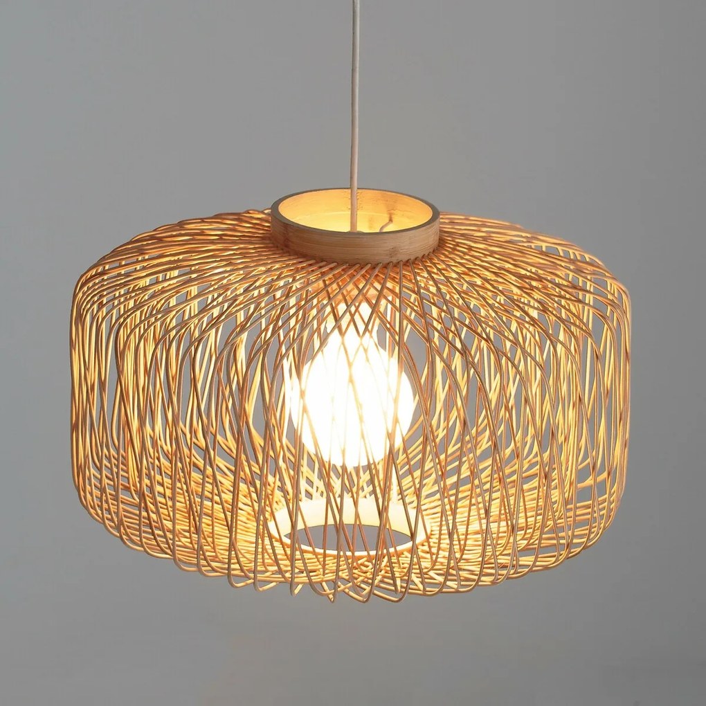 Hanglamp in bamboe Ø44 cm, Yaku