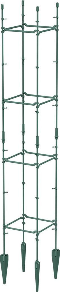 Prosperplast Floo Plantensteun - Bosgroen - 76 cm - Set