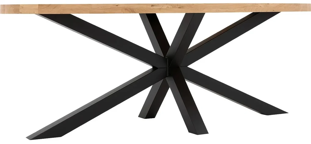 Goossens Eettafel Blade, Strak blad ovaal 260 x 120 cm 6 cm dik