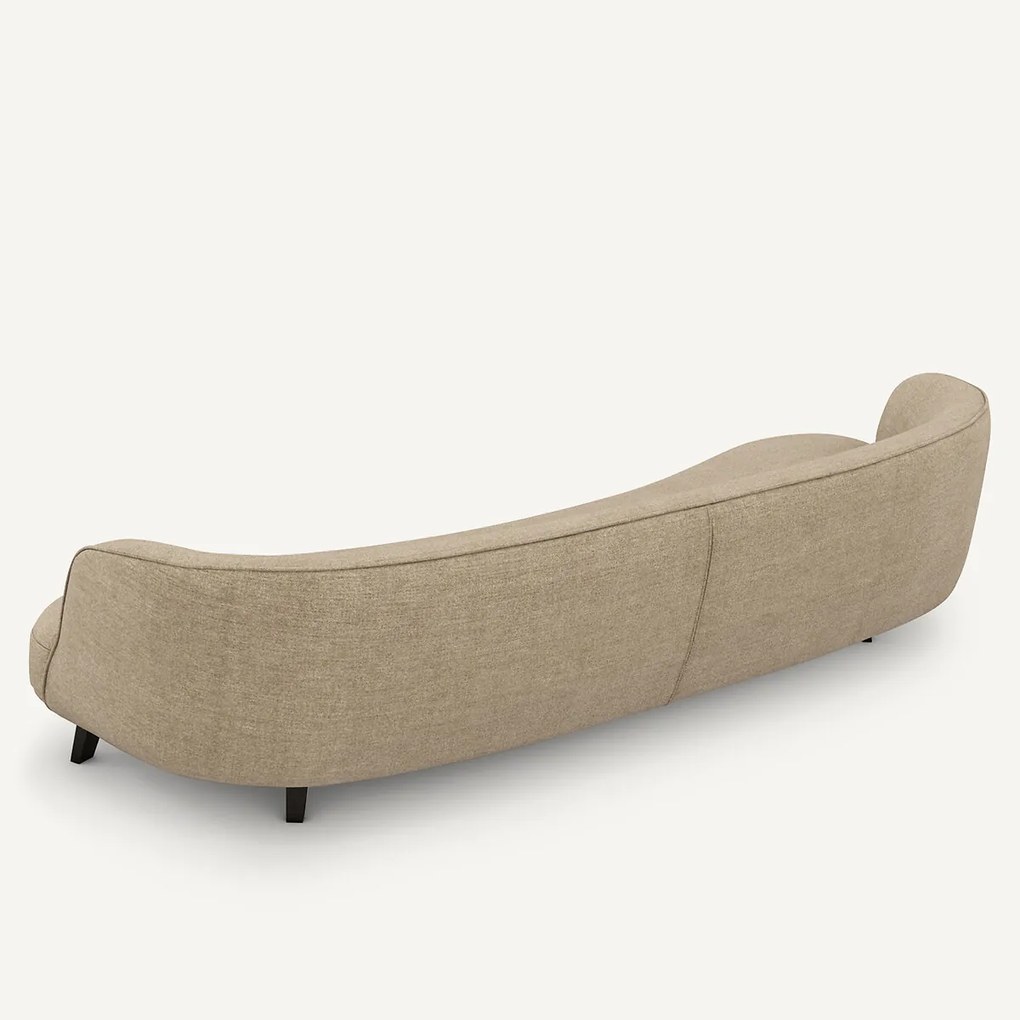 5-zits bank, in gerecycled chenille, Rosebury