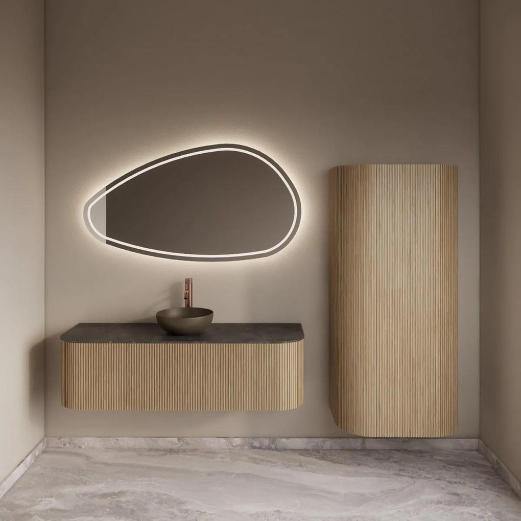 Gliss Design Alluro kolomkast 160cm mist