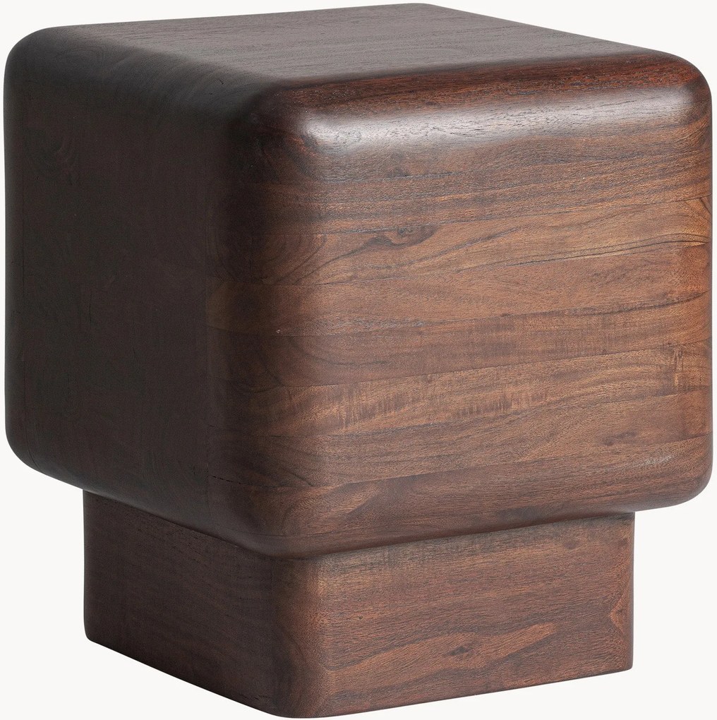 Handgemaakte bijzettafel Flers van acaciahout