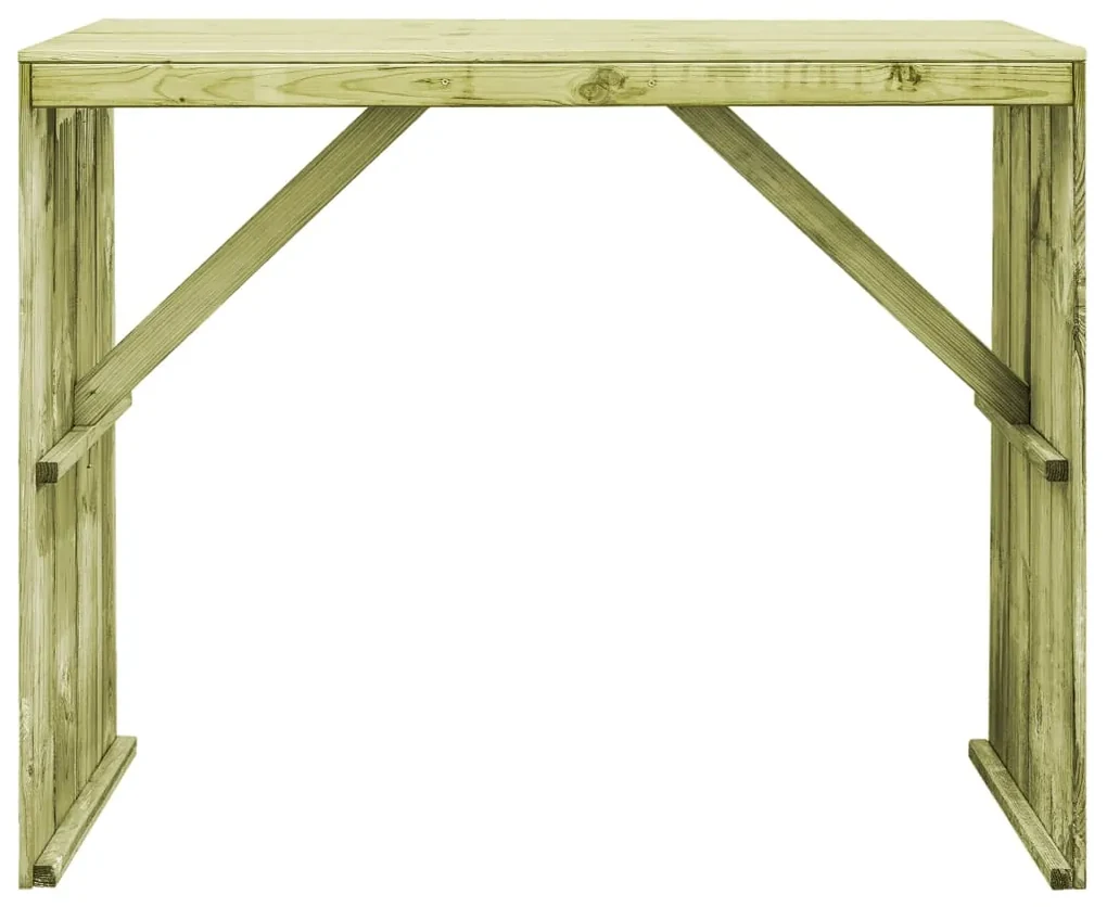vidaXL Bartafel 130x60x110 cm geïmpregneerd grenenhout