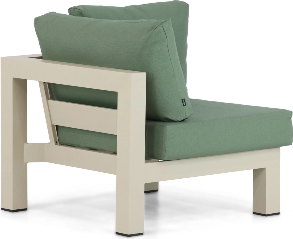 Hoek loungeset 6 personen Aluminium Taupe Lifestyle Garden Furniture Luca