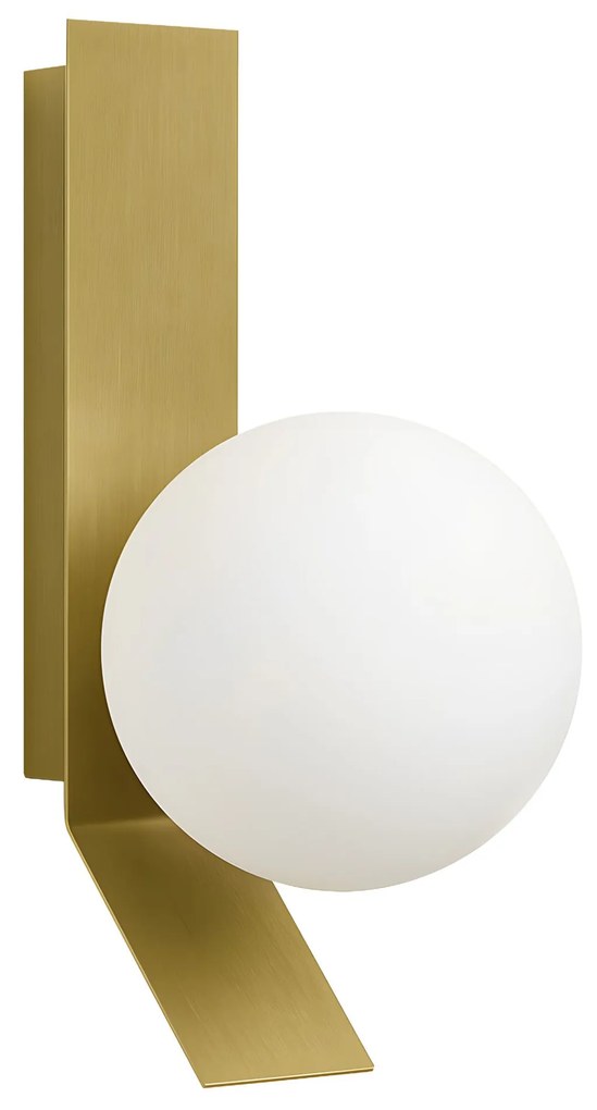 APP1759-1W Wandlamp in geborsteld goud/wit