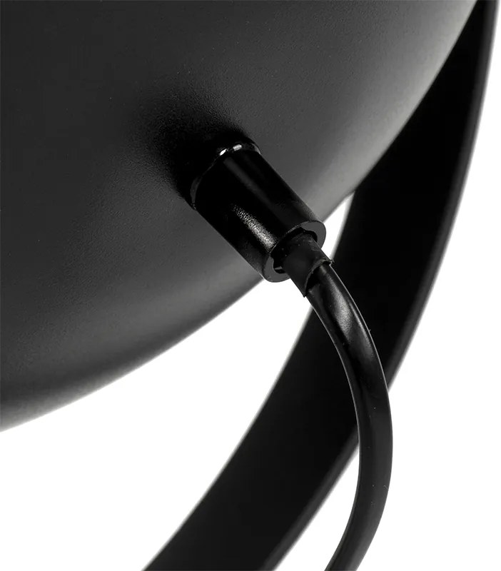 Tafellamp zwart met goud 63,3 cm tripod verstelbaar - Magnax