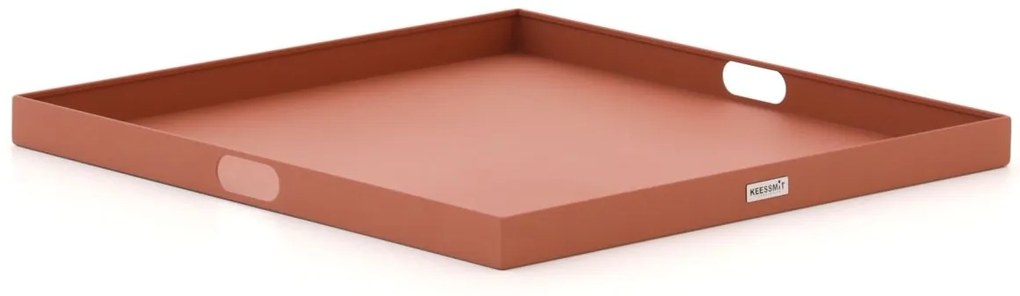 Dienblad voor buiten en binnen  | Manifesto  | Aluminium | Oranje | 70x70cm | Kees Smit Tuinmeubelen
