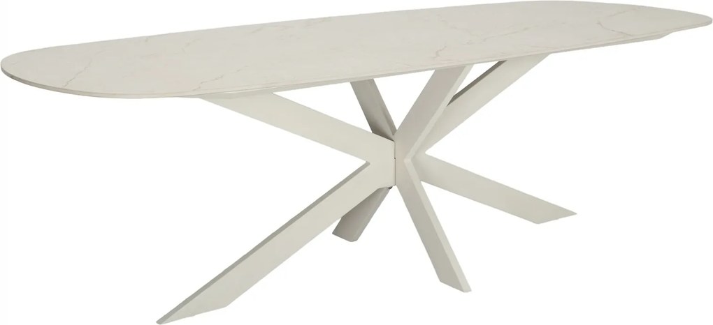 Derby dining tafel 240x100x77 cm latte