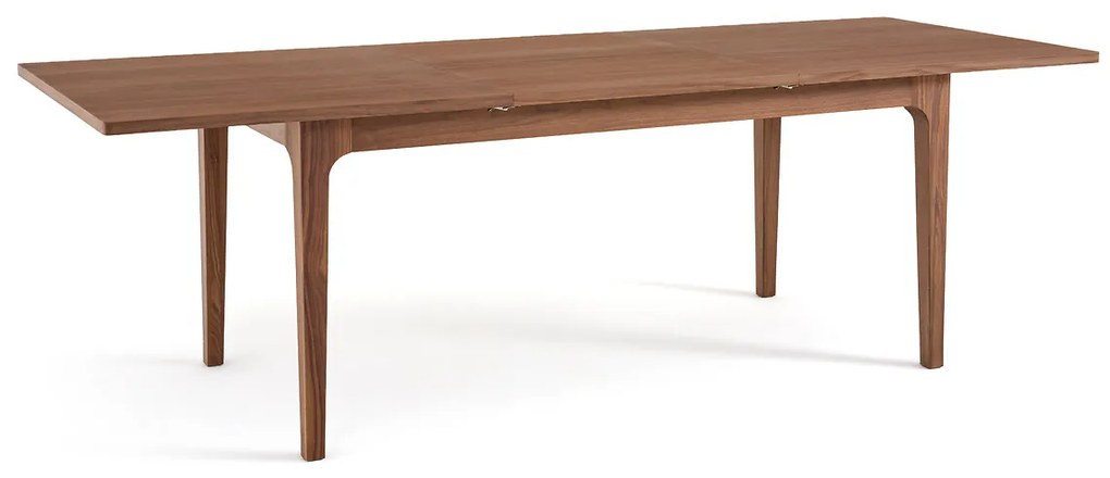 Uitschuifbare eettafel, walnootfineer, 6 tot 10 couverts, VINTELE