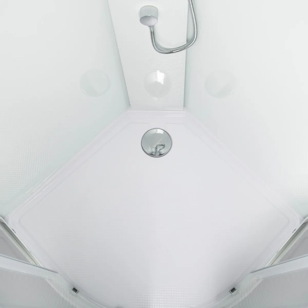 Kerra Wega complete douchecabine met massagejets wit