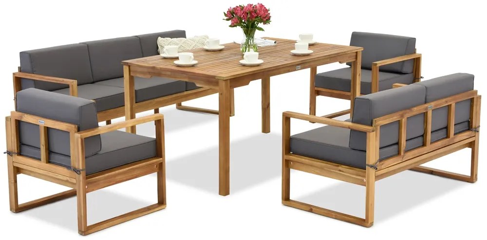 Acaciahouten tuinmeubelen van Maskat Apetito 7 Tuinpunt