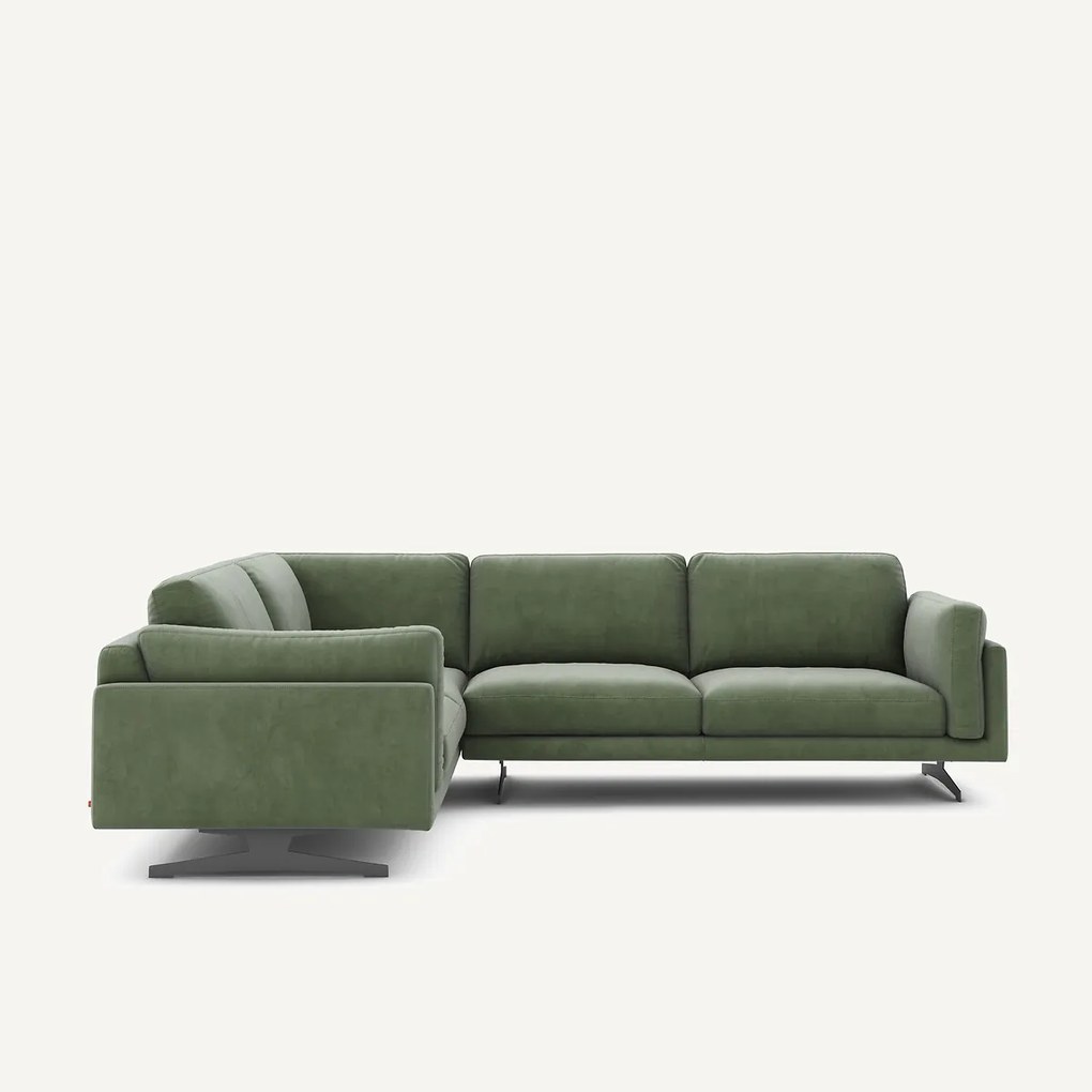 Hoekbank fluweel, César
