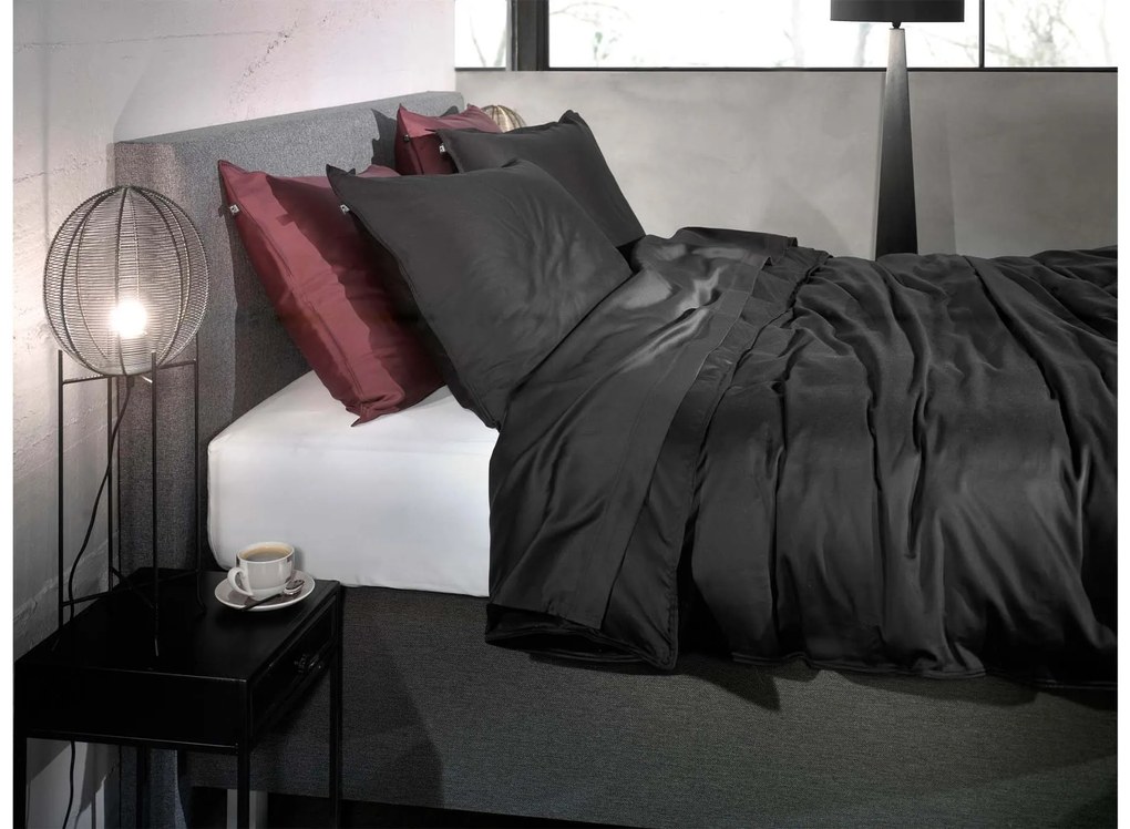 Zo!Home Satinado Dekbedovertrek Night Black – Bij Swiss Sense