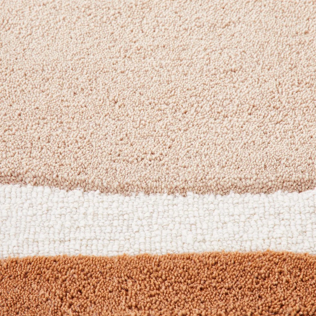 Vloerkleed in polyester en wol, Nomia