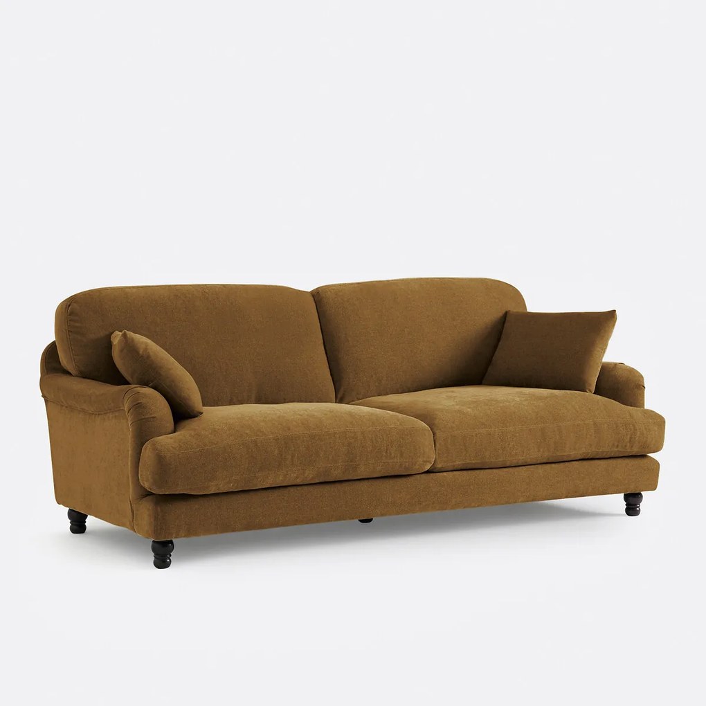 3 of 4-zitsbank van mêlée polyester, Noon