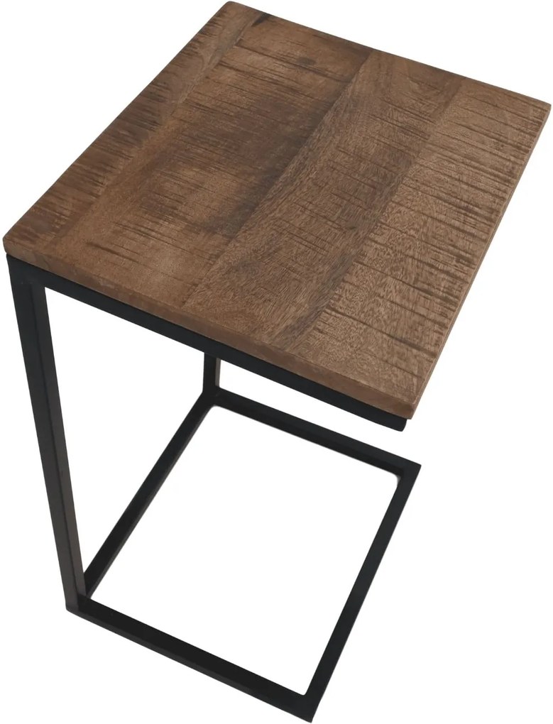 Industrieel Bijzettafel Collins Bruin