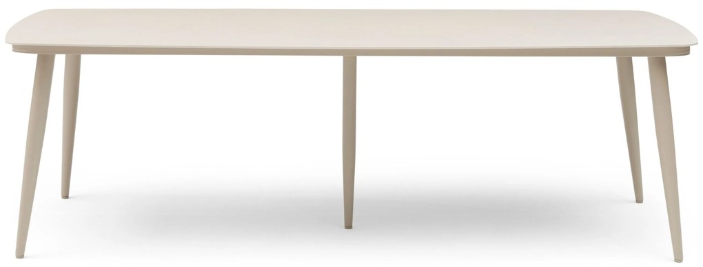 Dining Tuintafel rechthoekig 240 x 100 cm Aluminium Taupe Vienna