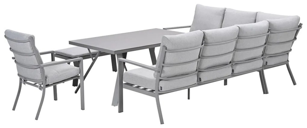 Garden Impressions Senja lounge dining set 5-delig links incl. stoel - valley sand