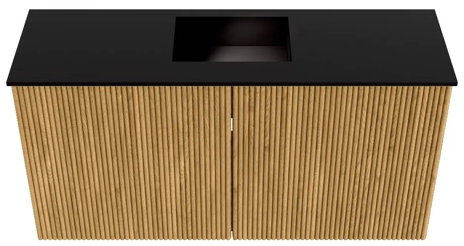 Mondiaz Joya 80cm toiletmeubel oak met wastafel faye midden zonder kraangat urban