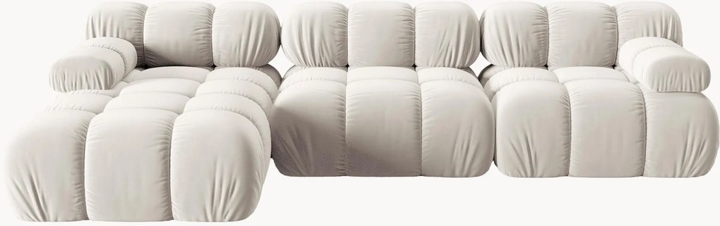 Modulaire fluwelen hoekbank Tropea (4-zits)