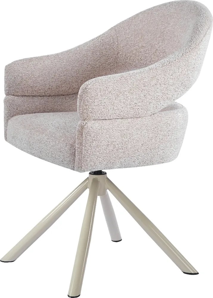 Eetkamerstoel Met Open Rug Beige Beige