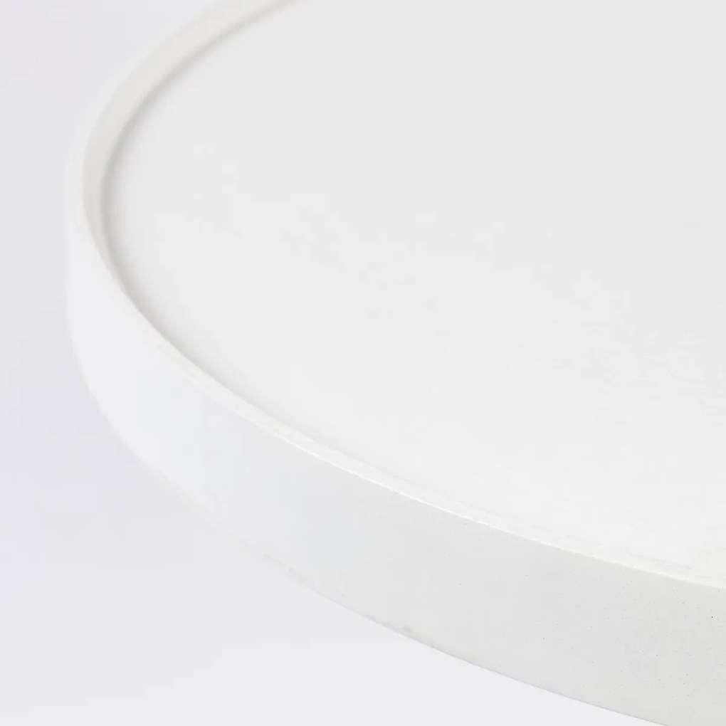 Zuiver Floss Ronde Salontafel Wit Aluminium - 60 X 60cm.