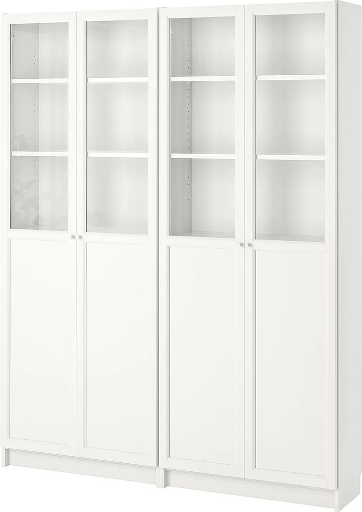 IKEA BILLY / OXBERG Boekenkast 160x30x202 cm Wit Wit - lKEA
