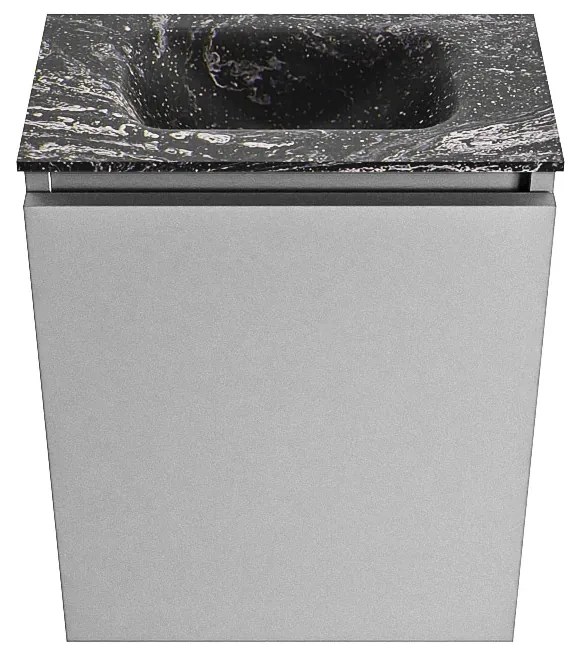 Mondiaz Ture DLux toiletmeubel 40cm plata met wastafel lava midden zonder kraangat