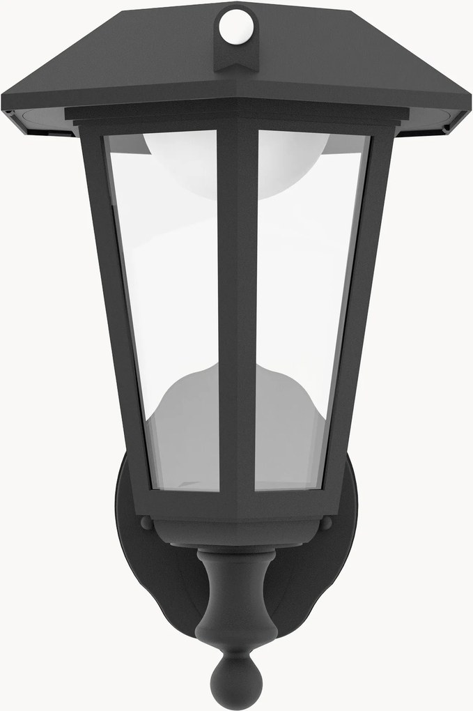 Solar LED wandlamp Prietta met bewegingssensor