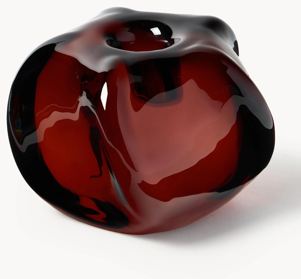 Handgemaakte glazen kaarsenhouder Solon