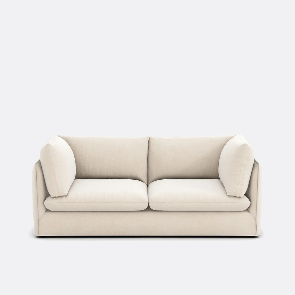 3-zits rechte bank in gevlekt polyester, MALO