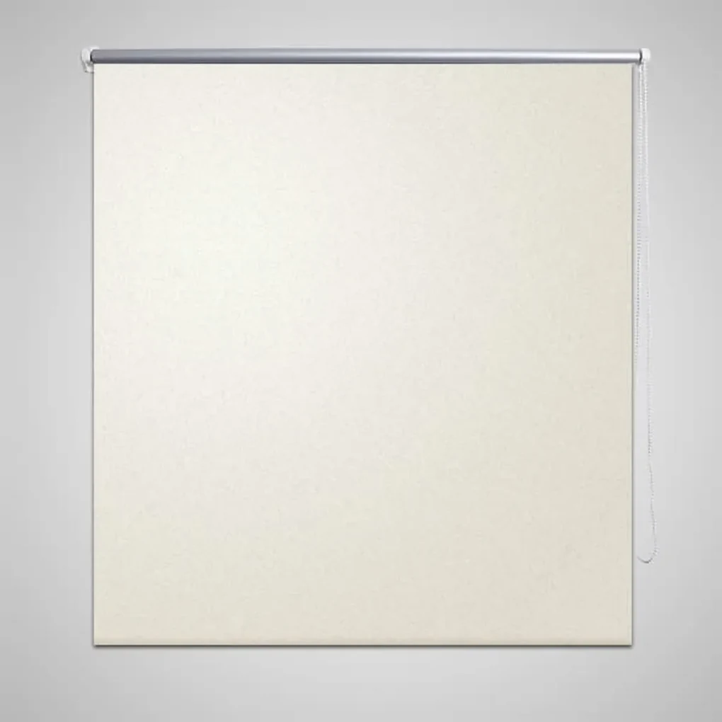 vidaXL Rolgordijn verduisterend 100 x 230 cm crême