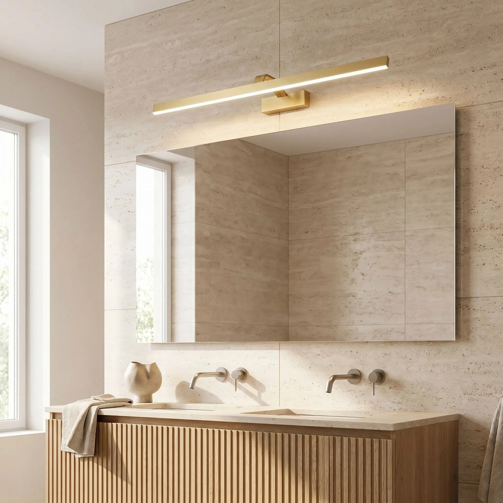 Badkamer LED-wandlamp SWE009-1W 73cm BRUSH GOLD