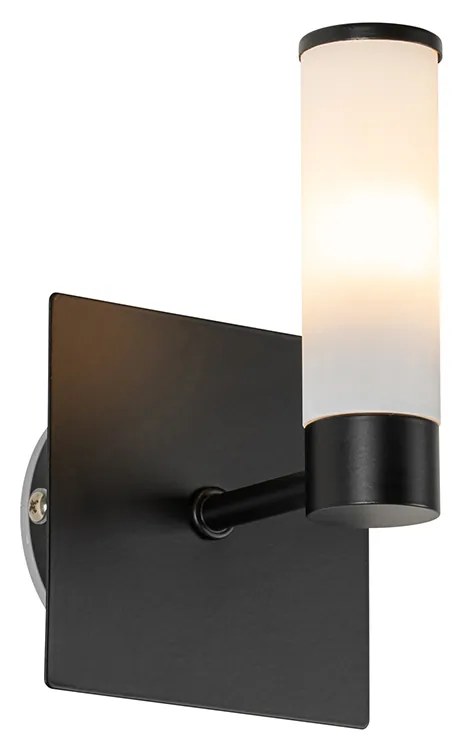 Moderne badkamer wandlamp zwart IP44 - Bath Modern G9 IP44 vierkant Lamp