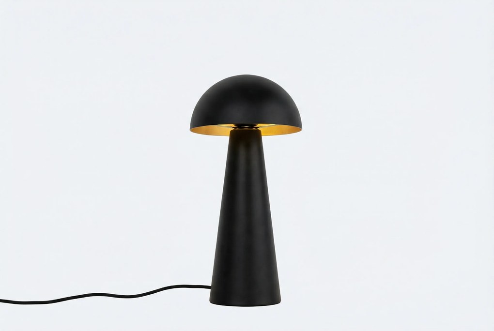 Buiten Vloerlamp Zwart - Mushroom Staal Zwart