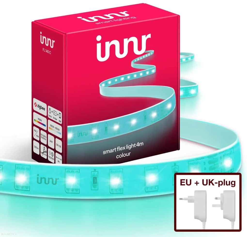 INNR FL 140 C | Slimme flex strip 4m | 1200lm Indoor | Werkt met de Philips Hue*!