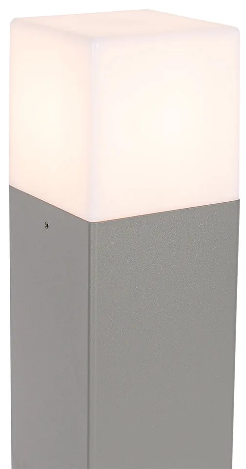 Moderne staande buitenlamp grijs 50 cm IP44 - Denmark Modern E27 IP44 Buitenverlichting