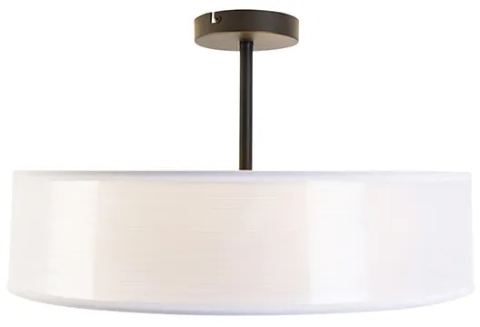 Moderne plafondlamp wit 50 cm 3-lichts - Drum Duo