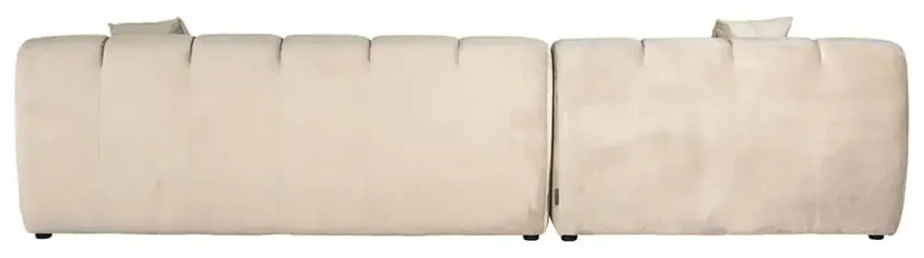 Richmond Interiors Cube Sofa Hoekbank Khaki Velvet Lounge Links + 3 Zits