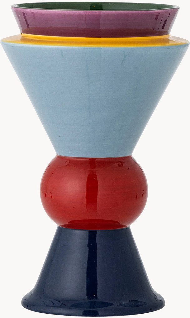 Handbeschilderde design vaas Trilla van keramiek, H 27 cm