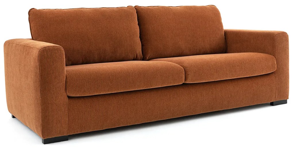 Zetel in geribd fluweel, 2 of 4-zit, Helmi