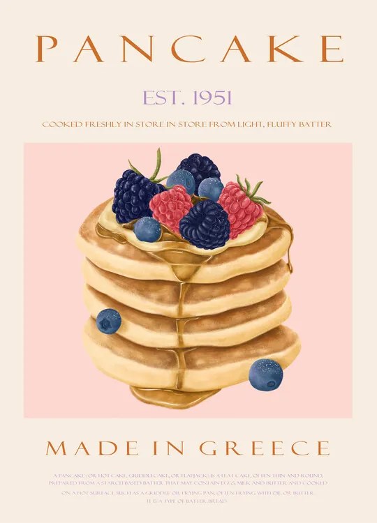 Ilustratie Pancakes Est. 1951, Rikke Londager Boisen