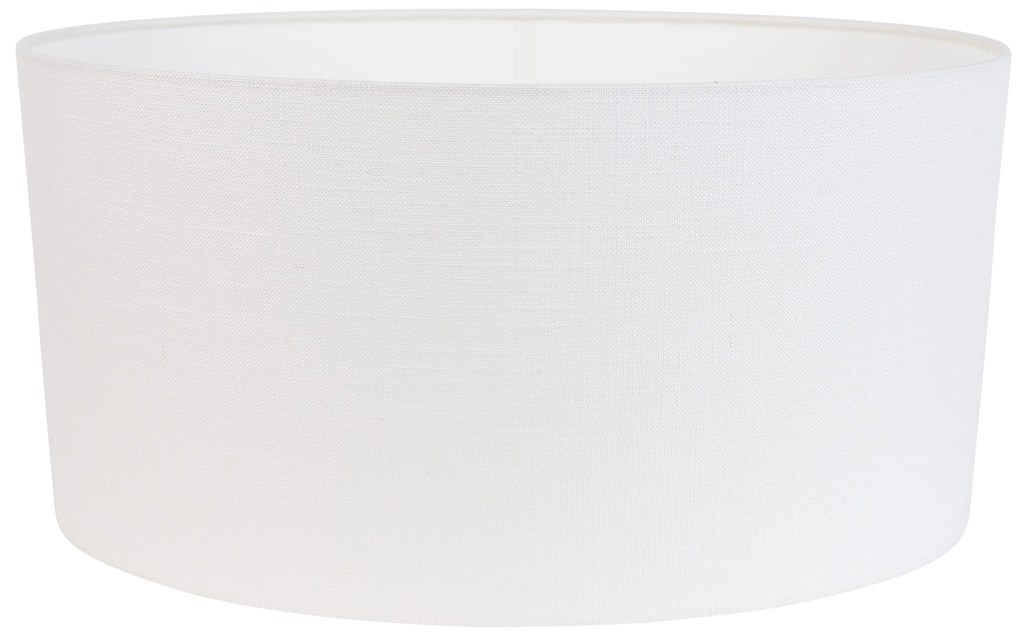 Linnen lampenkap wit ovaal 50/33/25