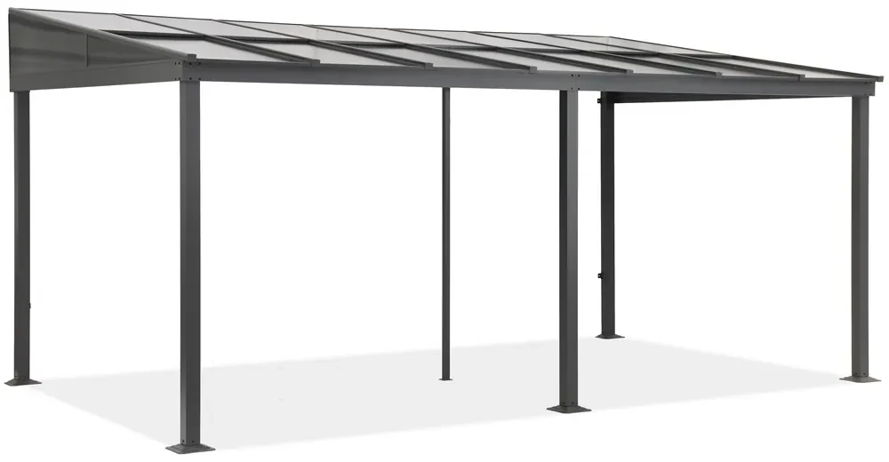 Aluminium terrasoverkapping 4 x 6 m Tarragona Premium Garden Point beige
