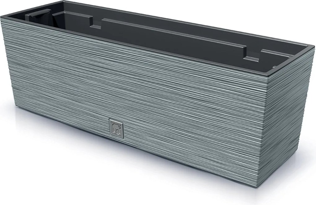 Prosperplast Furu Case Plantenbak - Beton Look - 58 cm - Geribbeld