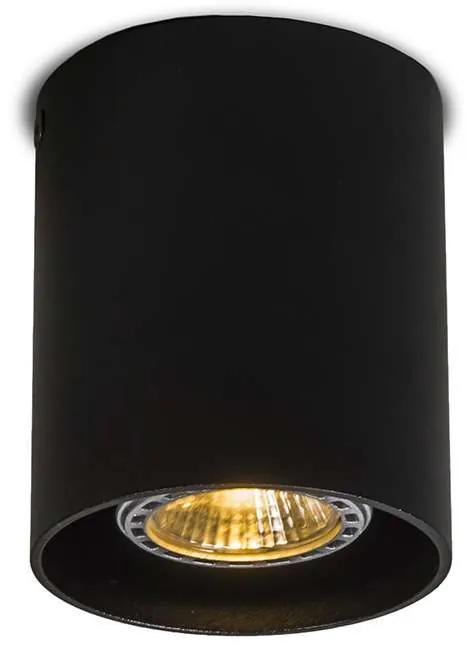 Spot / Opbouwspot / Plafondspot zwart - Tubo Design, Modern GU10 cilinder / rond rond Binnenverlichting Lamp