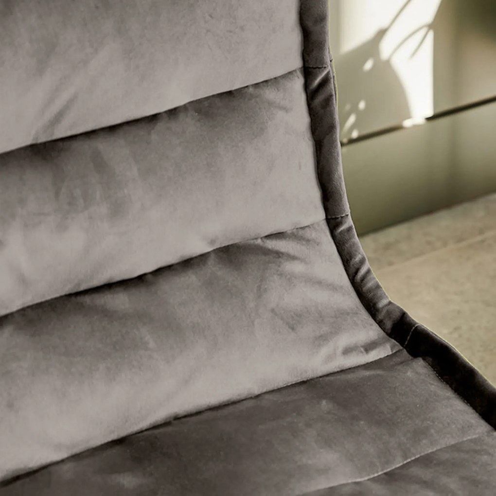 Cloudy Velvet Zitzak - Grey