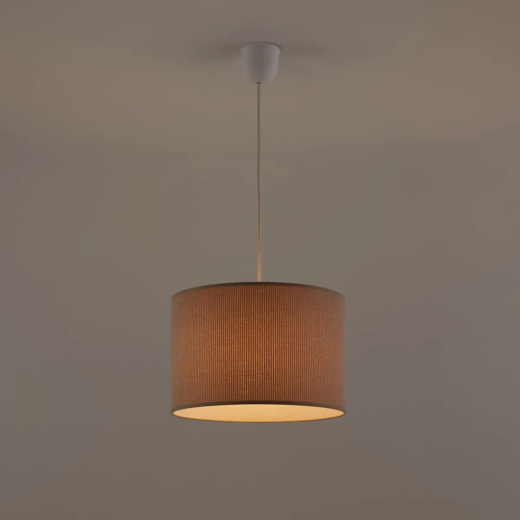 Hanglamp/Lampenkap in ribfluweelØ30 cm, Thalia